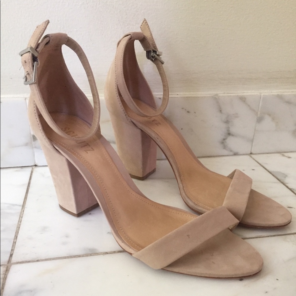 Schutz Jenny-Lee Nude Heels